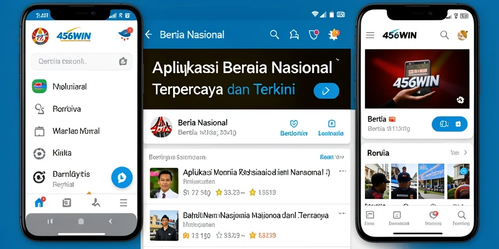 Antarmuka intuitif aplikasi 456WIN untuk berita nasional.