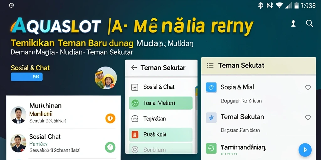 Tampilan antarmuka AQUASLOT yang menarik dan ramah pengguna.