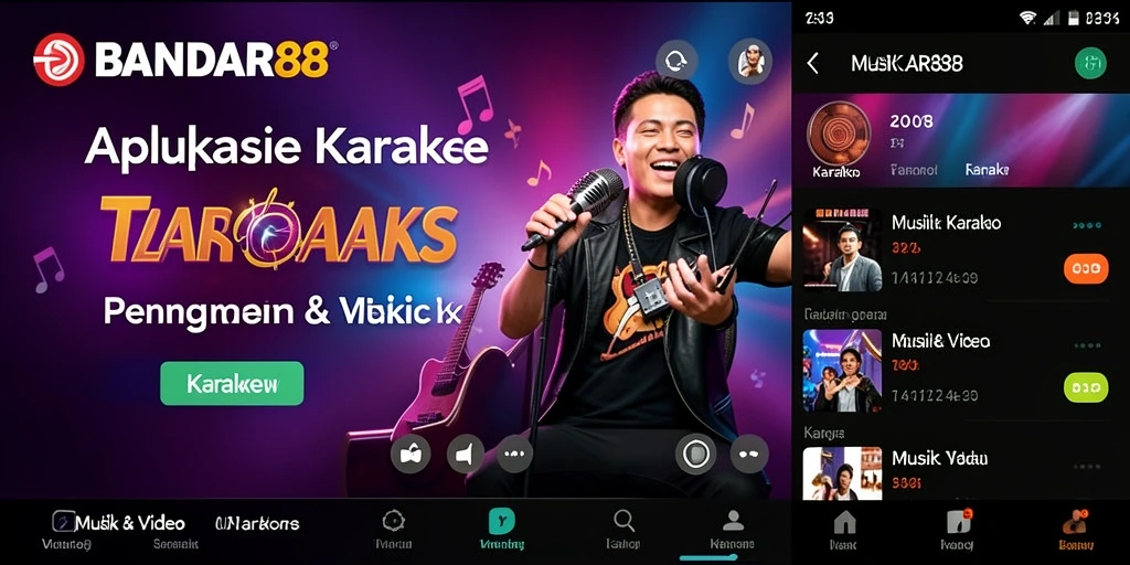 Antarmuka BANDAR88 yang user-friendly dan menarik untuk karaoke.