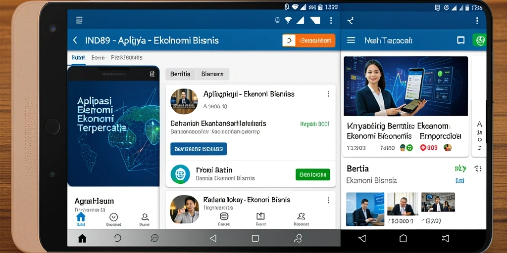Antarmuka aplikasi IND89 yang mudah digunakan dan informatif.