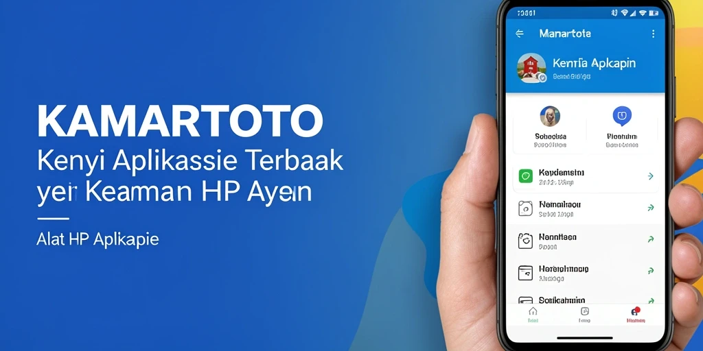 Antarmuka KAMARTOTO menampilkan fitur kunci aplikasi yang mudah digunakan.