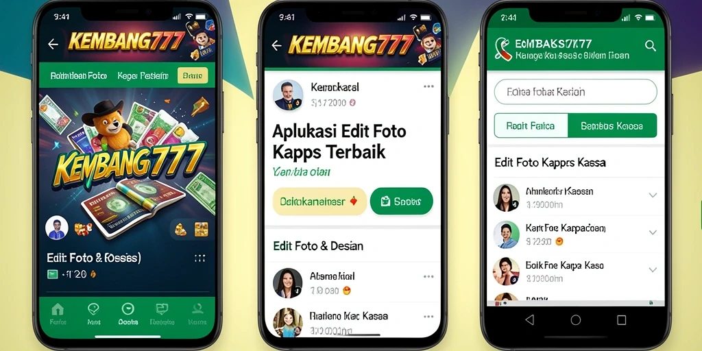 Tampilan utama KEMBANG777 dengan antarmuka pengguna intuitif untuk edit foto kertas kaca.