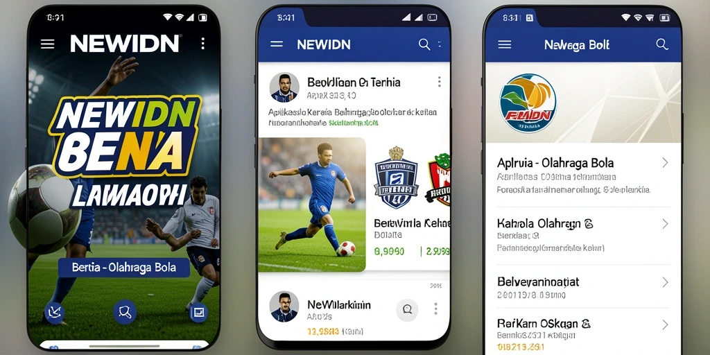 Antarmuka aplikasi NEWIDN yang menarik dan informatif.