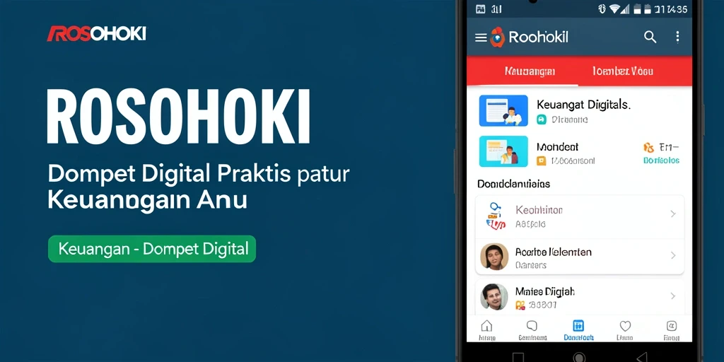 Antarmuka pengguna aplikasi ROSOHOKI yang memudahkan transaksi.