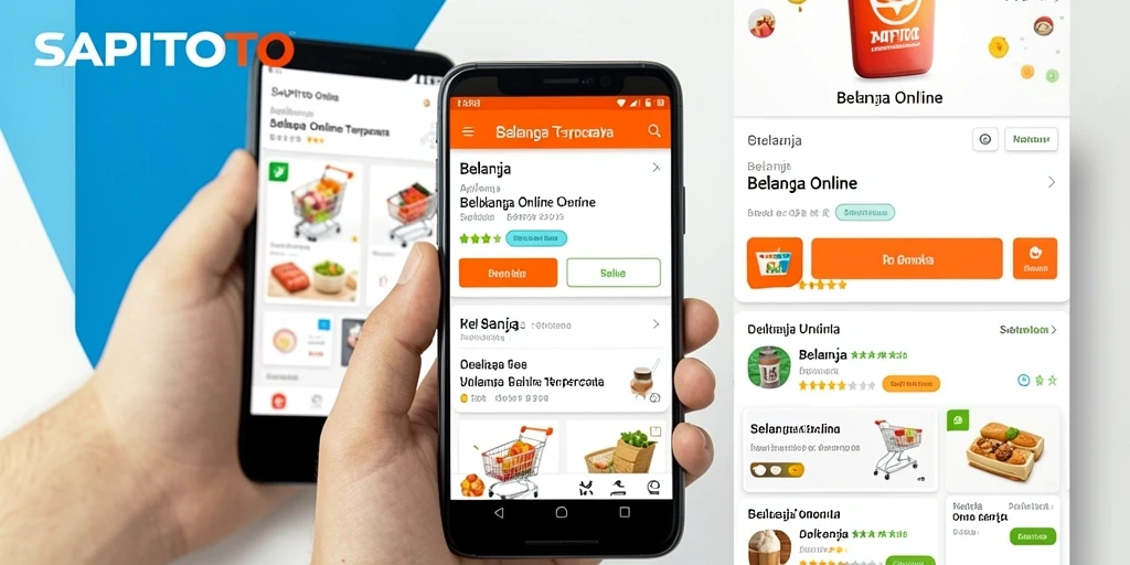 Tampilan antarmuka SAPITOTO yang menarik untuk Belanja Online.